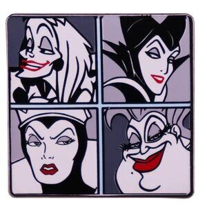 Disney Villains Ursula Queen Grimhilde Cruella Maleficent Enamel Pin